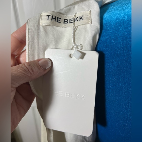 NWT The BEKK Nina High Neck Tea Length Dress Women’s Small ivory - Picture 11 of 11